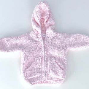 Angel Dear pink plush hoodie jacket